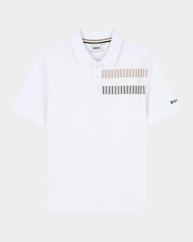 Boy's Bands Logo-Print Short-Sleeve Polo Shirt, Size 4-5